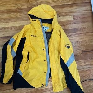 Yellow Columbia Raincoat/Snow jacket